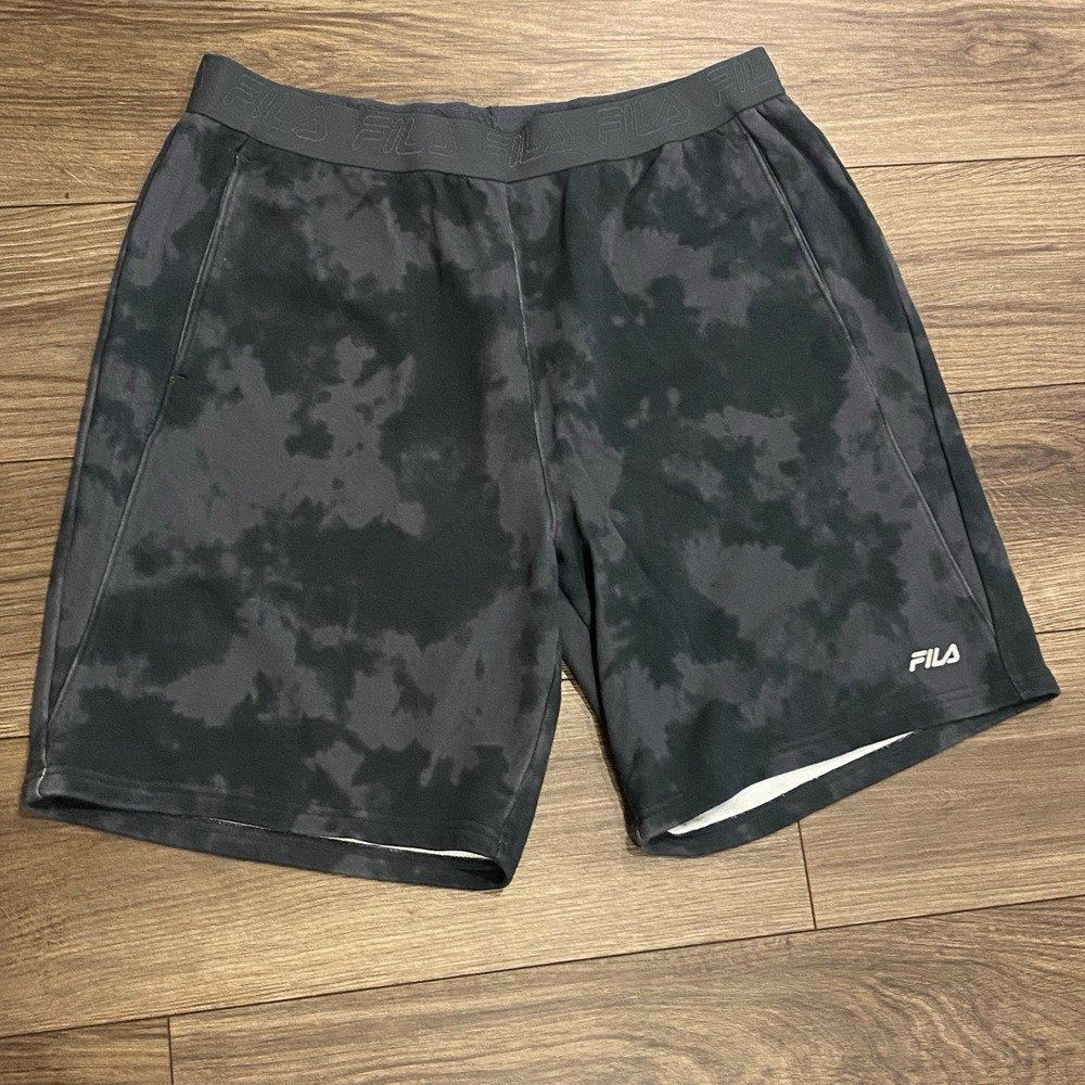 Fila Shorts Men's Tie Dye Camo‎ Training Shorts Sizes XL Athleasure Comfortable